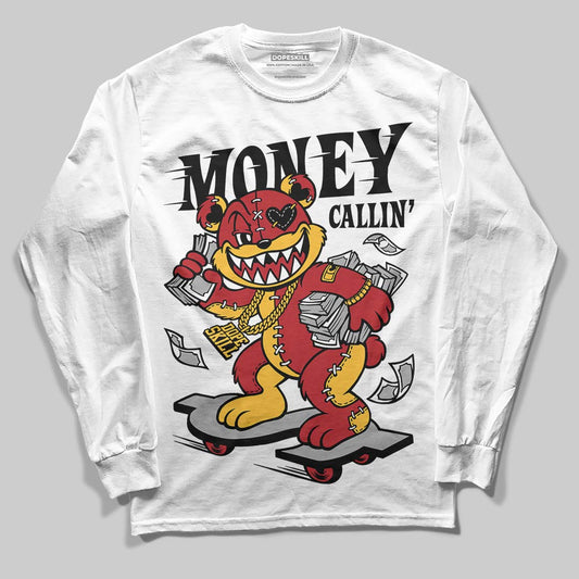 Jordan 14 Golf “Last Shot” DopeSkill Long Sleeve T-Shirt Money Callin' Graphic Streetwear - White