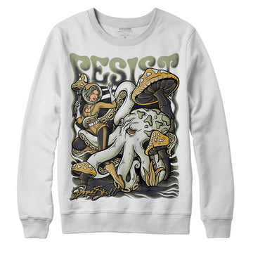 Jordan 5 Jade Horizon DopeSkill Sweatshirt Resist Graphic Streetwear - White