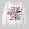 AMIRI White & Pink Stars Court Sneakers DopeSkill Sweatshirt Break Through Graphic Streetwear - White