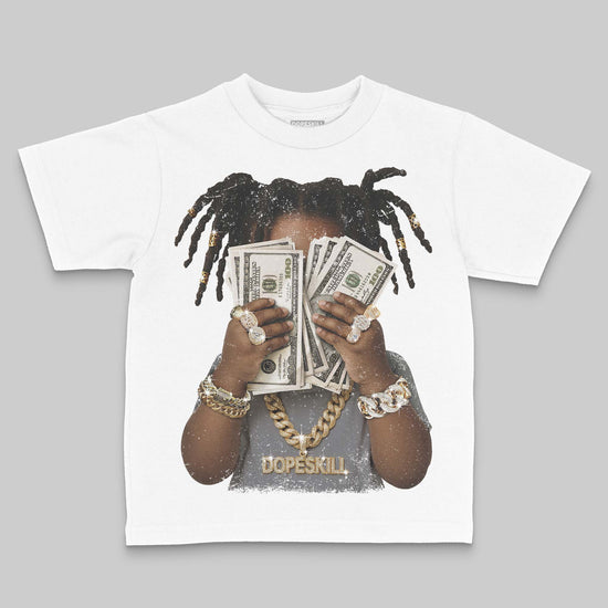 Jordan 9 Retro 'Flint Grey' 2026' DopeSkill Toddler Kids T-shirt Rich Youth Graphic Streetwear - White