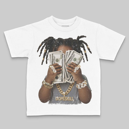 Jordan 9 Retro 'Flint Grey' 2026' DopeSkill Toddler Kids T-shirt Rich Youth Graphic Streetwear - White