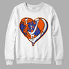 Dunk Low Futura Orange Blaze DopeSkill Sweatshirt Heart Jordan 1 Graphic Streetwear - White