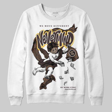 SoleFly x Air Jordan 12 Retro SP 'Cafecito/Baroque Brown' DopeSkill Sweatshirt Nevermind Graphic Streetwear - White