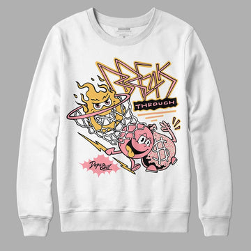 Jordan 3 GS “Red Stardust” DopeSkill Sweatshirt Break Through Graphic Streetwear - White