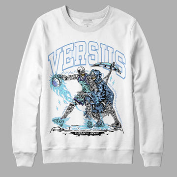 University Blue Sneakers DopeSkill Sweatshirt VERSUS Graphic Streetwear - White 