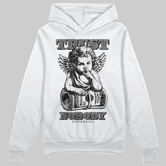 Grey Sneakers DopeSkill Hoodie Trust Nobody Graphic Streetwear - White