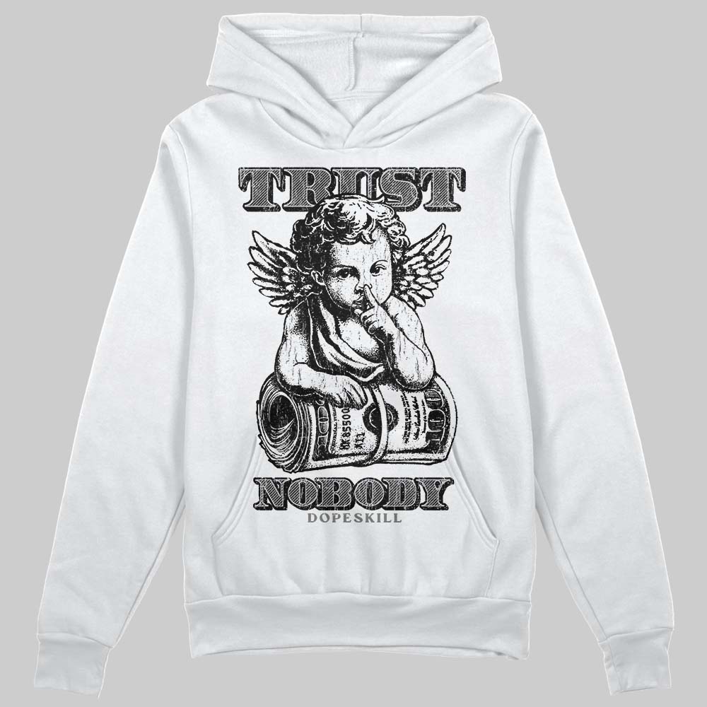 Grey Sneakers DopeSkill Hoodie Trust Nobody Graphic Streetwear - White