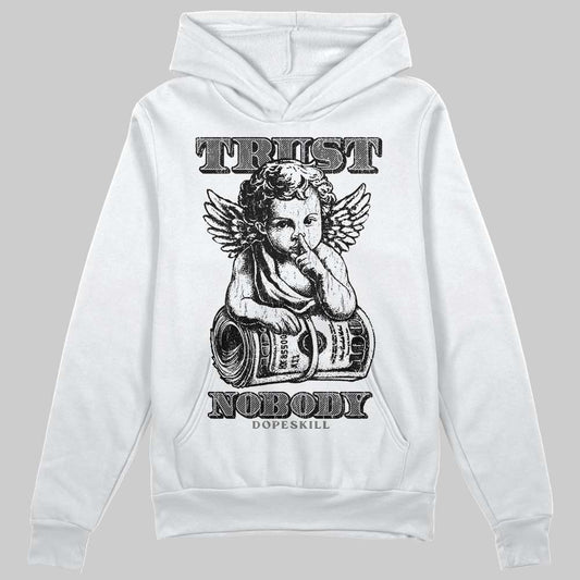 Grey Sneakers DopeSkill Hoodie Trust Nobody Graphic Streetwear - White