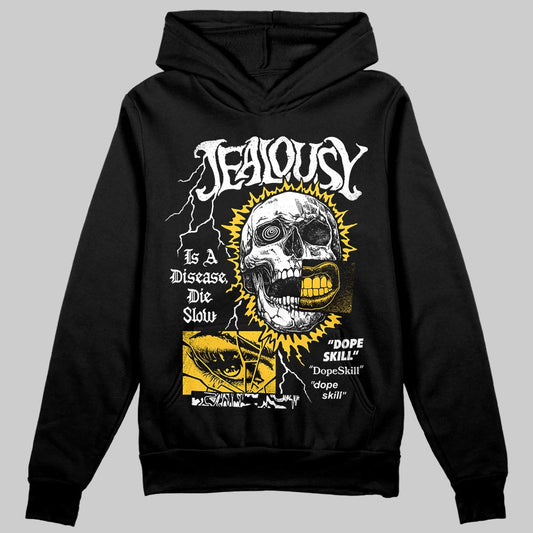 Yellow Sneakers DopeSkill Hoodie Sweatshirt Jealousy Graphic Streetwear - Black