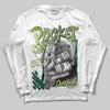 Foamposite Pro 'Pine Green' DopeSkill Long Sleeve T-Shirt Pocket Change Graphic Streetwear - White