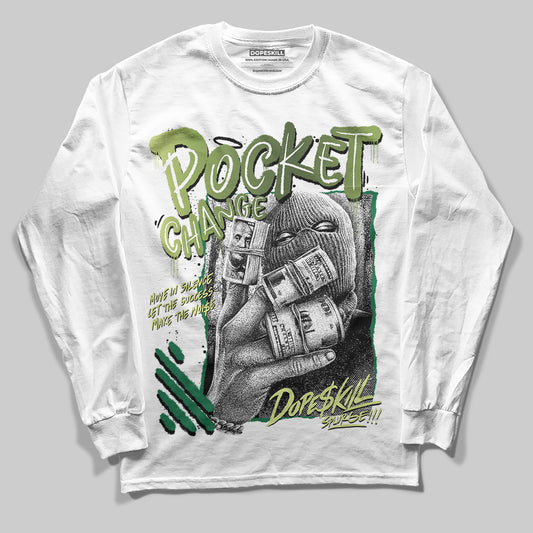Foamposite Pro 'Pine Green' DopeSkill Long Sleeve T-Shirt Pocket Change Graphic Streetwear - White