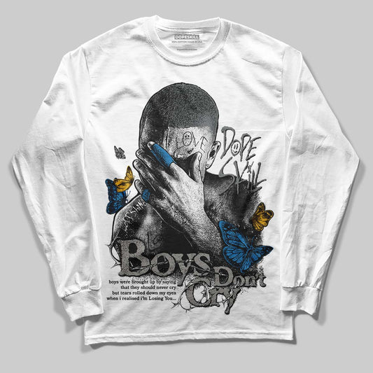 Jordan 9 Cool Grey DopeSkill Long Sleeve T-Shirt Boys Don't Cry Graphic Streetwear - White