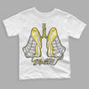 Jordan 11 Low 'Yellow Snakeskin' DopeSkill Toddler Kids T-shirt Breathe Graphic Streetwear - White