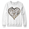 Jordan 5 SE “Sail” DopeSkill Sweatshirt Heart Jordan 5 Graphic Streetwear - White