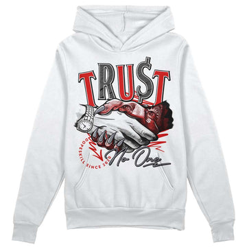 Jordan 9 Retro Gym Red DopeSkill Hoodie Sweatshirt Trust No One Graphic Streetwear - White 