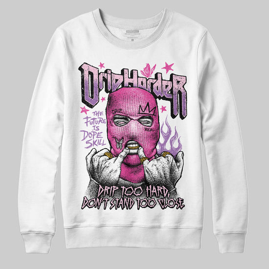 Pink Sneakers DopeSkill Sweatshirt Drip Harder Graphic Streetwear - White