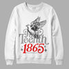 Grey Sneakers  DopeSkill Sweatshirt Juneteenth 1865 Graphic Streetwear - White 