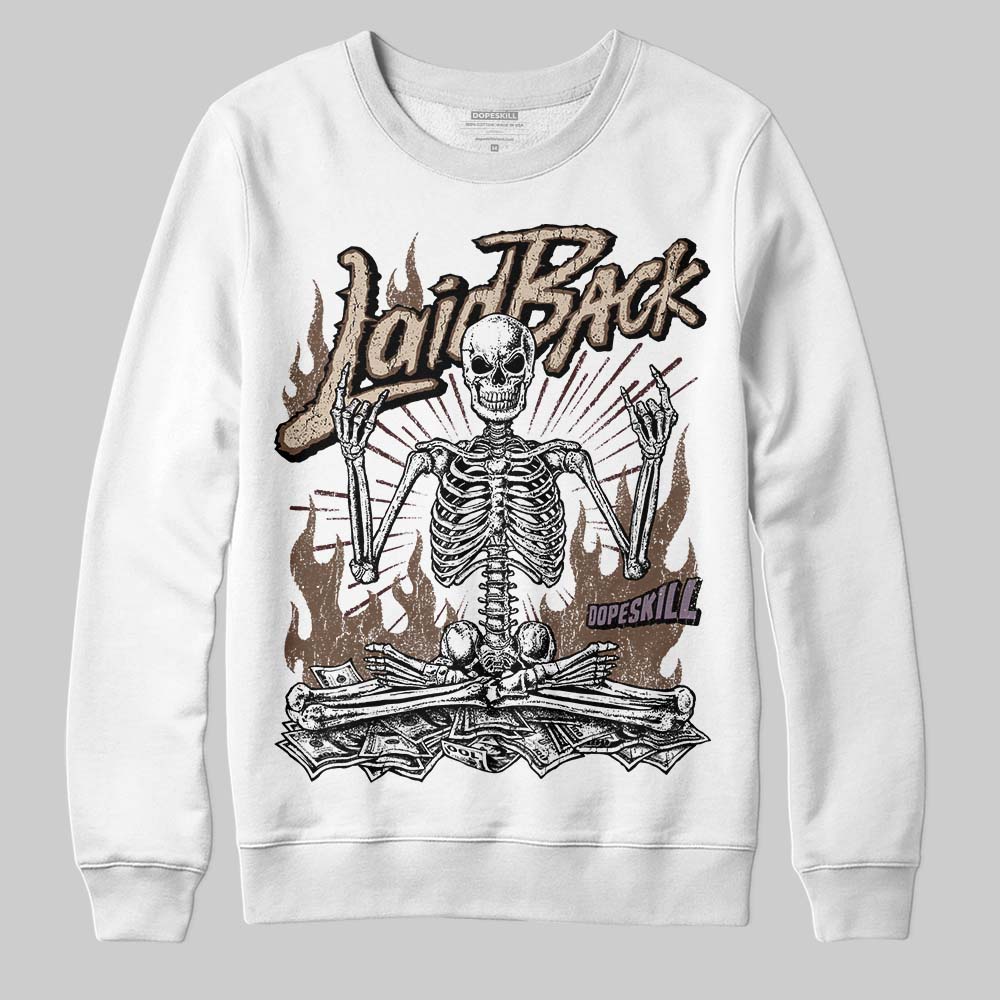 A Ma Maniére x Air Jordan 4 “Dark Mocha” DopeSkill Sweatshirt Laid Back Graphic Streetwear - White