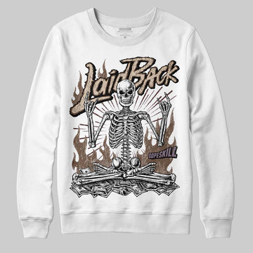 A Ma Maniére x Air Jordan 4 “Dark Mocha” DopeSkill Sweatshirt Laid Back Graphic Streetwear - White