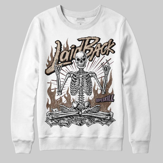 A Ma Maniére x Air Jordan 4 “Dark Mocha” DopeSkill Sweatshirt Laid Back Graphic Streetwear - White