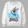 Jordan 2 Low "University Blue" DopeSkill Sweatshirt Juneteenth 1865 Graphic Streetwear - White