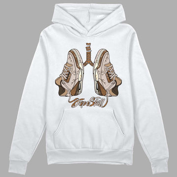 Jordan 3 Retro Palomino DopeSkill Hoodie Sweatshirt Breathe Graphic Streetwear - White 