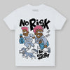 Jordan 3 GS “Cobalt Bliss” DopeSkill Toddler Kids T-shirt No Risk No Story Graphic Streetwear - White