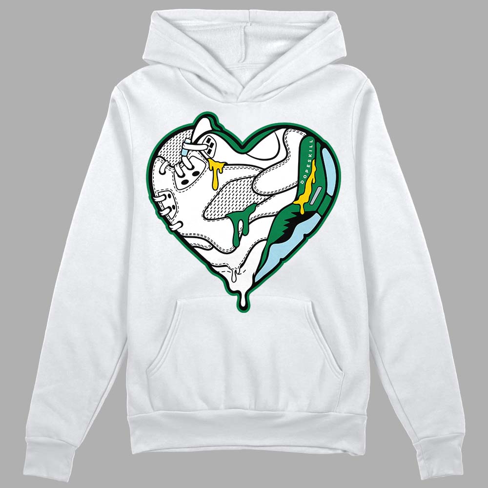 Jordan 5 “Lucky Green”  DopeSkill Hoodie Sweatshirt Heart Jordan 5 Graphic Streetwear - White 