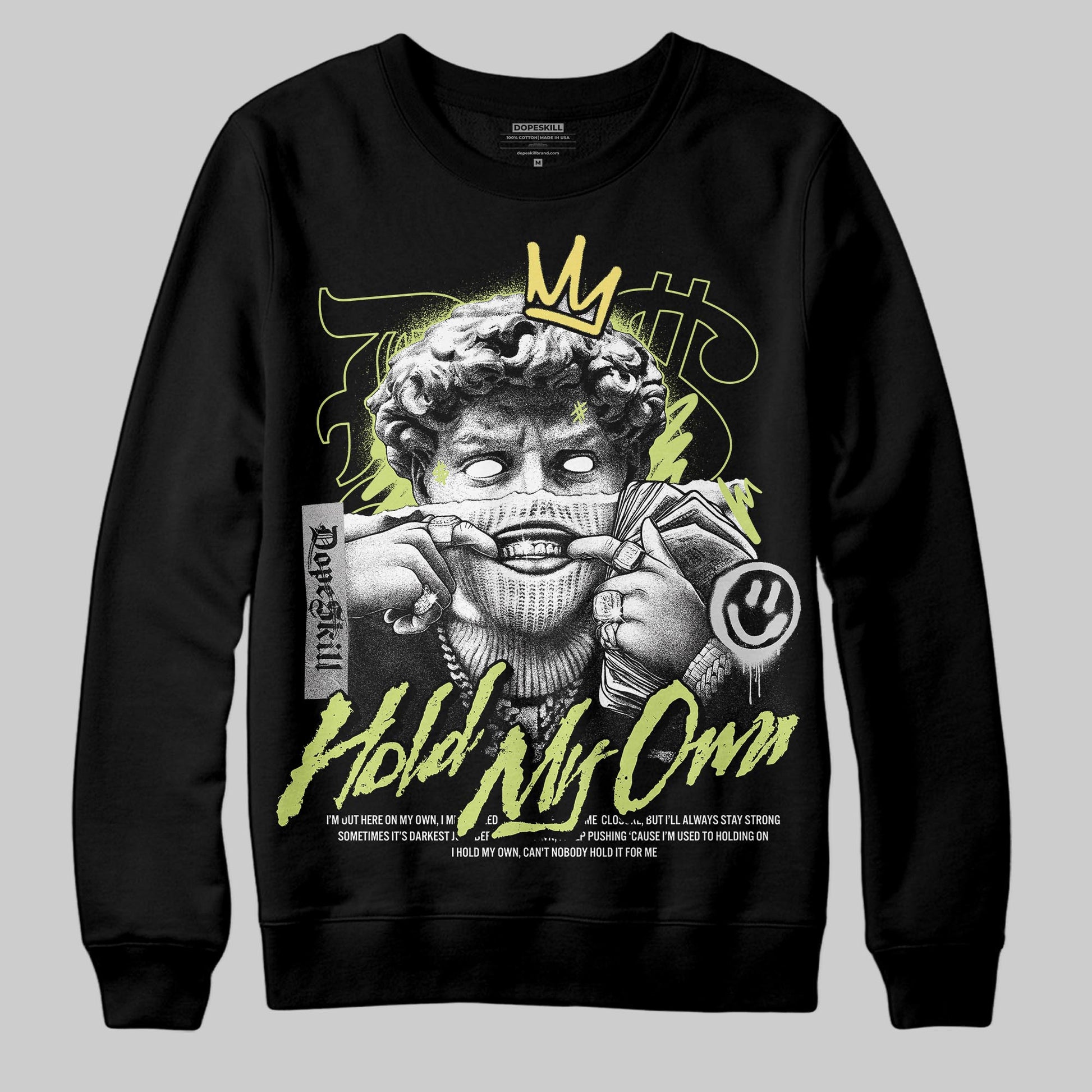 Jordan 4 GS “Light Lemon Twist” DopeSkill Sweatshirt In My Way Graphic Streetwear - Black