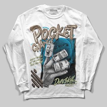 Jordan 3 GS “We Outside” DopeSkill Long Sleeve T-Shirt Pocket Change Graphic Streetwear - White