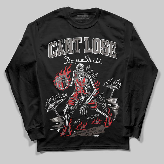 Jordan 4 Retro Cave Stone DopeSkill Long Sleeve T-Shirt Cant Lose Graphic Streetwear - Black