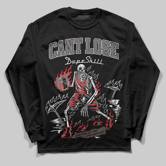 Jordan 4 Retro Cave Stone DopeSkill Long Sleeve T-Shirt Cant Lose Graphic Streetwear - Black