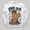 Adidas Samba OG C ‘Black Gum’ DopeSkill Long Sleeve T-Shirt False Love Graphic Streetwear - White 