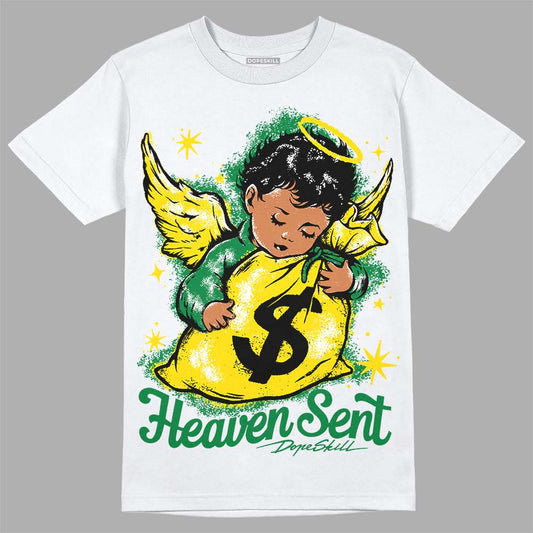 Dunk Low Reverse Brazil DopeSkill T-Shirt Heaven Sent Graphic Streetwear - WHite