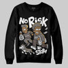 Jordan 4 Retro Cave Stone DopeSkill Sweatshirt No Risk No Story Graphic Streetwear - Black