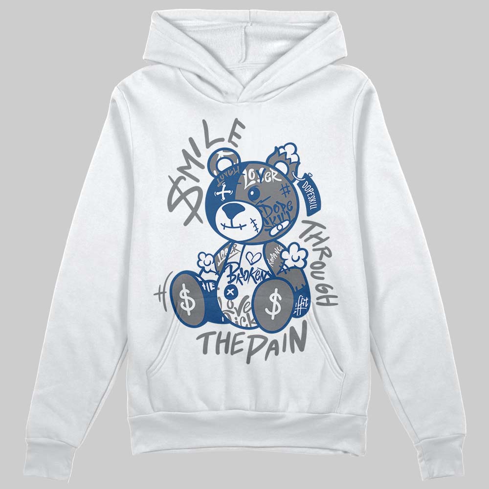 Jordan 9 Retro 'Flint Grey' 2026 DopeSkill Hoodie Sweatshirt Smile Through The Pain Graphic Streetwear - White 