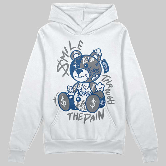 Jordan 9 Retro 'Flint Grey' 2026 DopeSkill Hoodie Sweatshirt Smile Through The Pain Graphic Streetwear - White 