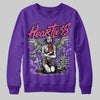 PURPLE Sneakers DopeSkill Purple Sweatshirt Heartless Graphic Streetwear