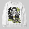 Jordan 5 “Luminous Green” DopeSkill Sweatshirt NPC Graphic Streetwear - White 