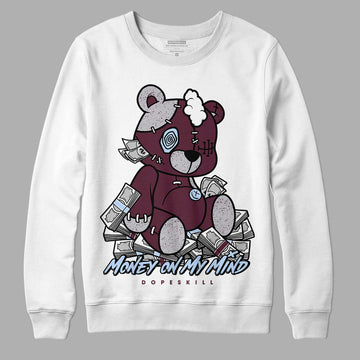 Jordan 5 Retro Burgundy (2023) DopeSkill Sweatshirt MOMM Bear Graphic Streetwear - White