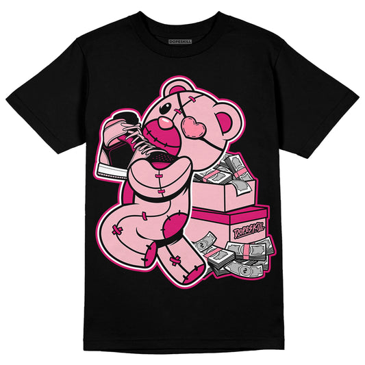 AJ 1 Mid Coral Chalk DopeSkill T-Shirt Bear Steals Sneaker Graphic