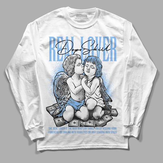 Jordan 9 Powder Blue DopeSkill Long Sleeve T-Shirt Real Lover Graphic Streetwear - White 