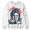 Jordan 4 Retro Military Blue DopeSkill Sweatshirt Hold My Own Graphic Streetwear - White