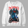 Jordan 2 Low "University Blue" DopeSkill Sweatshirt New I'm Loving It Graphic Streetwear - White