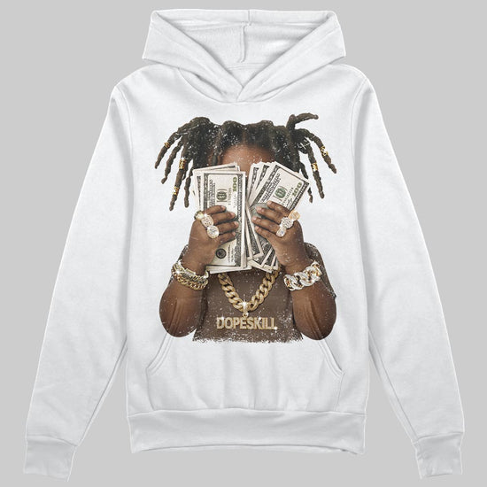 A Ma Maniére x Air Jordan 4 “Dark Mocha” DopeSkill Hoodie Sweatshirt Rich Youth Graphic Streetwear - White