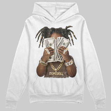 A Ma Maniére x Air Jordan 4 “Dark Mocha” DopeSkill Hoodie Sweatshirt Rich Youth Graphic Streetwear - White