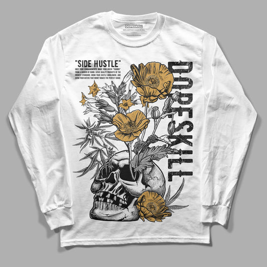 Jordan 11 "Gratitude" DopeSkill Long Sleeve T-Shirt Side Hustle Graphic Streetwear - White