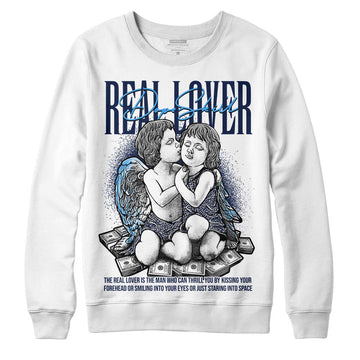 Jordan Spiz’ike Low “White/Obsidian” DopeSkill Sweatshirt Real Lover Graphic Streetwear - White