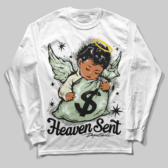 Jordan 4 WMNS “Seafoam” (2025) DopeSkill Long Sleeve T-Shirt Heaven Sent Graphic Streetwear - White