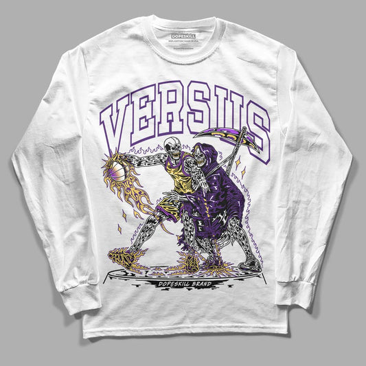 Jordan 12 “Field Purple” DopeSkill Long Sleeve T-Shirt VERSUS Graphic Streetwear -White 